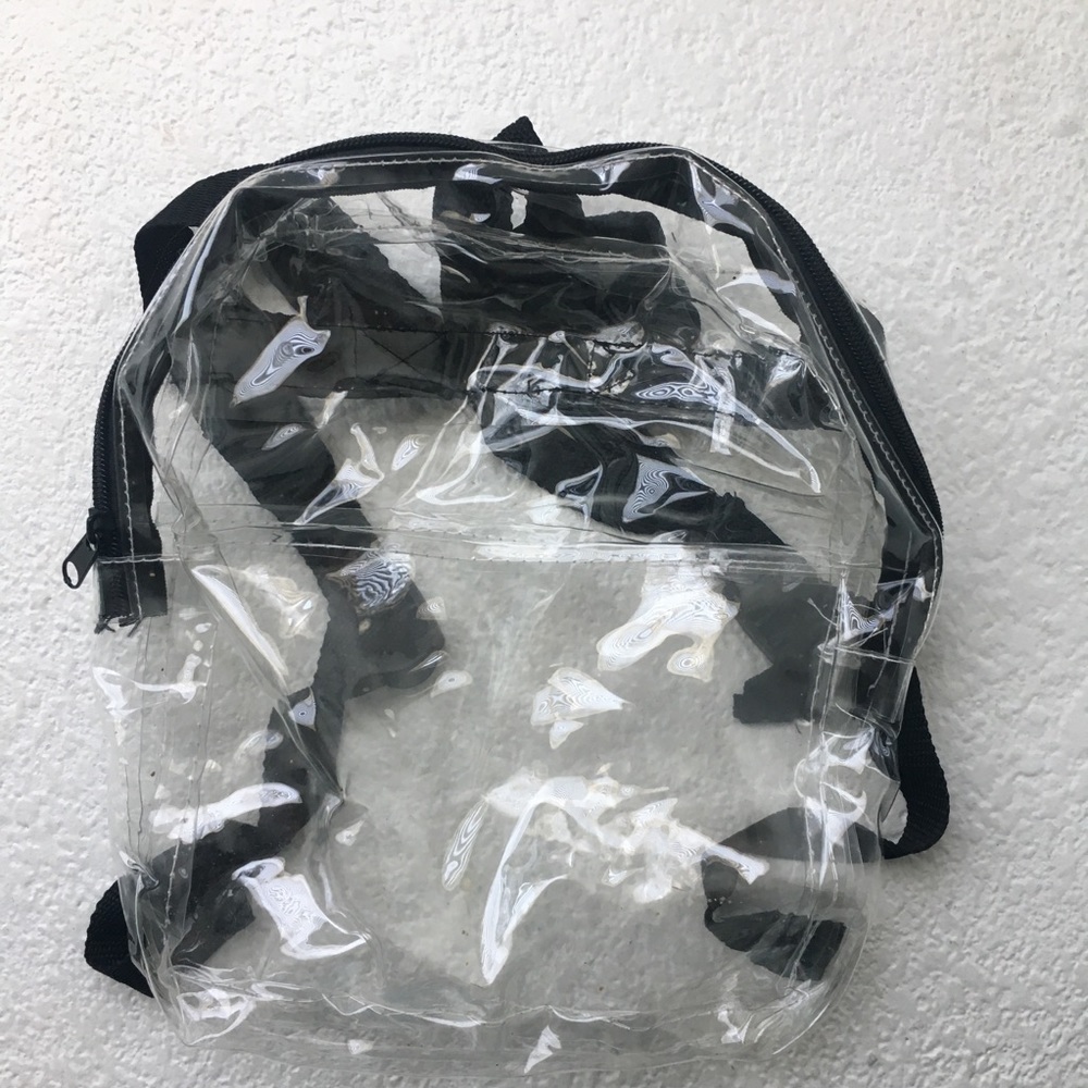 clear plastic see through backpack!